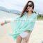 Nail Pearl Button Sunscreen Clothing Solid Color Chiffon Scarves Riding Super Large Seaside Beach Towel Shawl Dual-use Sunscreen