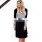 2017 Women Black Chic Blocked Stripe Jersey I Ladies Dresses
