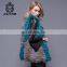 Colour stitching newly cheap hot selling fur fox outdoor ladies vest pattern