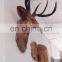 lifesize resin deer animal head sculpture for home decoration