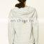 high quality winter clothing 2017 lace up of neck design hoodies oversize with hood sweatshirts for women