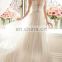 Gathered alibaba new arrival imperial Enchantment Sparkling white Bridal Gown