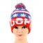 Customized acrylic knitted russian beanie hat