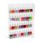 retail wall mounted clear acrylic tiers nail polish cosmetic display shelf