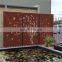 decorative garden fence panels 3-form corten steel wall panel