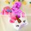 Pet apparel Dog clothes Rainbow Unicorn four feet winter cosplay clothes