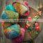 Yarncrafts Suppliers cotton polyester silk hand knitting dyed blended yarn