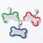 Durable long-lasting multicolor alloy crown bone shape dog tags