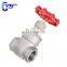 Stainless Steel 304 316 Female Thread Manual Gate Valve With Hand Wheel