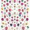 JOYFUL 442-479 hot selling  cute bear Flower colorful nail stickers 3d adhesive waterproof decals