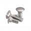 304 316 stainless steel round head oval long neck metric m4 a307 carriage bolt DIN603 350 mm coach bolt