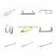 Shower Enclosure Accessories Double Holes Chromed Plastic Long Door Handles