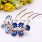 2015 new model FZZ-715 fashion acrylic hair fork barrette two butterfly                        
                                                Quality Choice