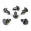 Auto car body plastic rivet fastener clips door panel screw push type expanding moulding clip 8mm hole Black Gray