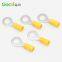 Cold pressed terminal yellow RV5.5-8 with sheath and pre-insulated