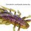 Новые 3,5/7 см 5 штук/пакет Нанесенные на мишуру (Centipede Shrimp) мягкие приманки, искусственные пластмассовые светоотражающие приманки для морской рыбы