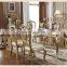 CBM 206 European style royal Champagne silver series classic dining table set