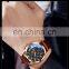 OLVES 2878 Wholesale Man Quartz Movement Brand Name Watches Leather Complete Calendar Suppliers Watch Men Watch