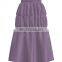 Mystic Purple Color Plain Yarn-dyed Crepe Fabric For Fashion Dress