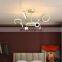 Simple Design Iron Round Ring Ceiling Light Black LED Ceiling Light for Study Dining Living Room