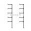 Industrial Retro Wall Mount Iron Pipe Shelf Open Bookshelf