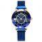 CURREN Fashionable Small Diamond Sun Model Dial Japanese Sport Waterproof Mesh Belt Ladies Watch