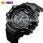 1352  binary led sports watches new skmei digital watch mens waterproof