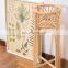 Hot Sale High Sunrise Plant Holder rattan boho indoor plant stand Planter Vintage Plants Basket Wholesale