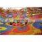 Customized Indoor Colorful Playground Crotheted Rainbow Climbing Rope Net For Children