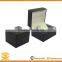 Black custom leather single men watch display storage box,watch display carrying box case