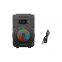 OEM 8W Powered Led Rgb Light Stage Party Dj Stereo Mic Aux Bass Subwoofer Loud Sound Wireless Bt Studio Speaker