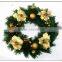 Christmas Garland/Christmas Wreath/Christmas floral hoop/Blank Green Plastic Artificial Wholesale Christmas Wreaths