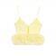 2025 Fashion Puff Bottom Silk Mesh Elastic Top