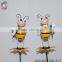 Garden decorations of metal dragonfly stakes with different style