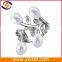 latest leaf shaped pearl ring design for women