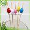 New style different packing bamboo paddle fruit picks for incense