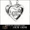 Wholesale jewelry accessory heart shape pendant for lady dog paw pendant