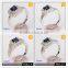 Fashion Women's Engagement Ring 18k White Gold Jewelry Diamond Wedding Ring