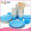 Best Sale Wholesale Chevron Paper Plates Napkins Cups Straws Wooden Cutelery Disposable Wedding Party Tableware