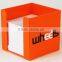 Custom High quality Paper Cube/Square Paper Cube Orange Wheels
