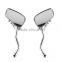 High quality one pair of Universal Motorcycle Chrome SKELETON Skull HAND Claw Side Rear View Mirrors 10mm