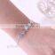 New Trendy 18K Real Gold Plated Colorful AAA Zircon Flower Jewelry Bracelet Custom