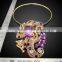 indian lady bridal gold pendant necklace jewelry