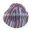 BUKH003A Vintage graffiti printing striped sport cap Bucket hat