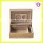 2015 High Quality classic wood cigar humidor with bamboo cover made in China