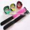 Adjustable rubber double side adhesive hook and loop strap