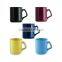 Subimation custom wholdsale ceramic blue glazed chalk cup