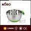 silicone bottom and handle stainless steel mixing bowl