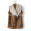 2016 Europe style high -end faux fur vest