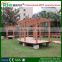 High quality and good price modern garden pergola with wood-composite deck board